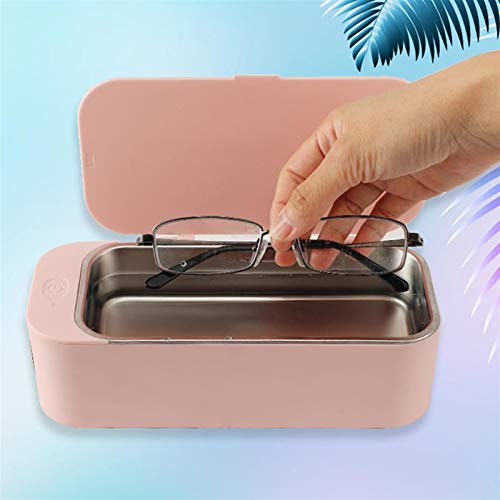 Joyería portátil máquina de la limpieza, 42000hz alta frecuencia de vibración, avanzada por ultrasonidos Caja de limpieza for los anillos, gafas, relojes, monedas, máquinas de afeitar, aretes, collare