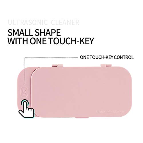 Joyería portátil máquina de la limpieza, 42000hz alta frecuencia de vibración, avanzada por ultrasonidos Caja de limpieza for los anillos, gafas, relojes, monedas, máquinas de afeitar, aretes, collare