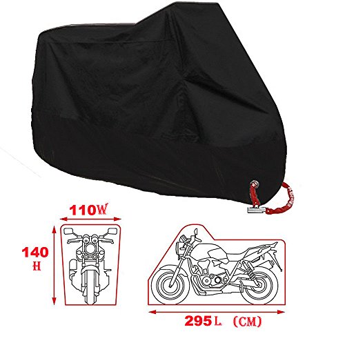 JOYEUX Funda Moto 190T Cubierta Impermeable de Motocicleta Protector Cubierta para Moto/Motocicleta Funda Cubre Moto Impermeable