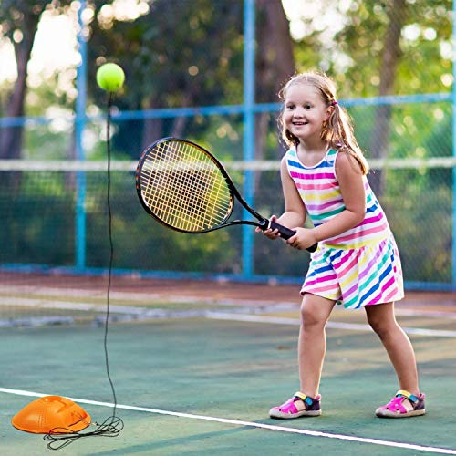 JQM Práctica Tenis en Solitario, Entrenador Tenis Rebote para Pelota Entrenamiento Adecuado para el Tiempo de autopráctica y lo Ayuda a Mejorar Las Habilidades de Entrenamiento (Color : Green)