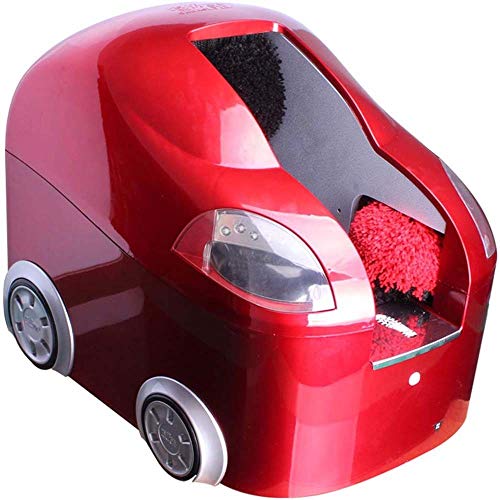 JTKDL Pulidora eléctrica limpia, cepillo de zapatos automática eléctrica Shine Pulidora, betún limpiabotas vertical automática del sensor de Hogares de doble motor eléctrico de la máquina de cepillo d