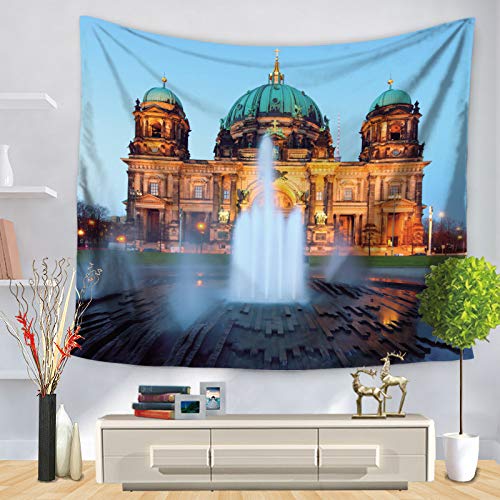 jtxqe Tapicería Arquitectura de Europa y América Vista de la Calle impresión en la Pared decoración de Fondo 16 150 * 200