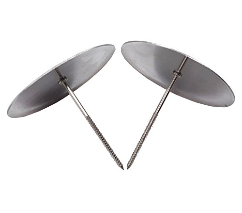 Juego de 2 uñas de flor grande, 7,5 cm de acero inoxidable, herramienta de decoración para tartas, flores, uñas, herramientas de horneado