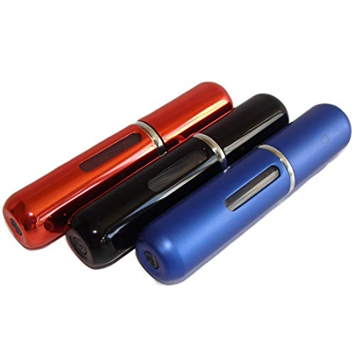 Juego de 3 atomizadores de perfume rellenables vacíos con dispensador de espray |Botellas de fragancia para colonia y perfume