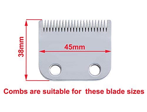 Juego de peines profesionales de fijación de línea con guía de corte de metal 1/2 1,5 mm - 1 1/2 4,5 mm Compatible con las podadoras Wahl