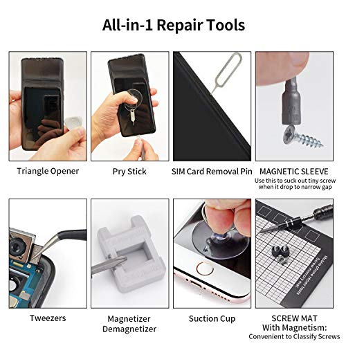 Juego Destornilladores Precisión, Faireach Kit de Herramientas de Reparación Profesional 135 en 1 Actualizado con Estuche, Kit Destornilladores Electricista