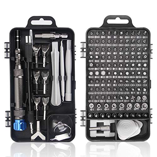 Juego Destornilladores Precisión, Faireach Kit de Herramientas de Reparación Profesional 135 en 1 Actualizado con Estuche, Kit Destornilladores Electricista