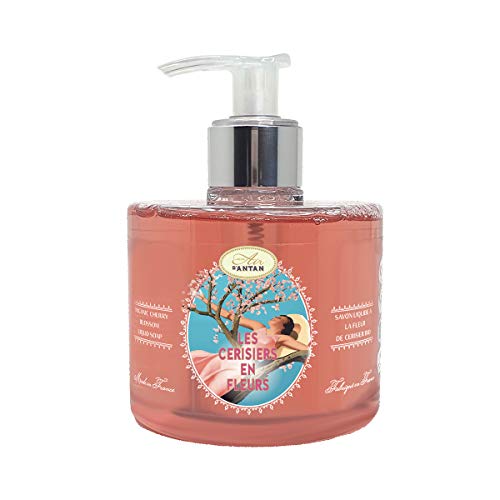 Juego Para Cuidado De Las Manos: Jabón líquido 300ml + Loción Hidratante 300ml Flor de Cerezo Organico Un Air d'Antan/Francia/Regalo Para Mujer/Belleza Mujer