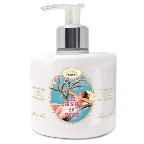 Juego Para Cuidado De Las Manos: Jabón líquido 300ml + Loción Hidratante 300ml Flor de Cerezo Organico Un Air d'Antan/Francia/Regalo Para Mujer/Belleza Mujer