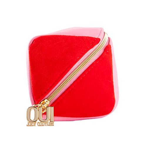 Juicy Couture OUI - Bolsa de maquillaje (20 x 9 x 9 cm), color rosa y dorado