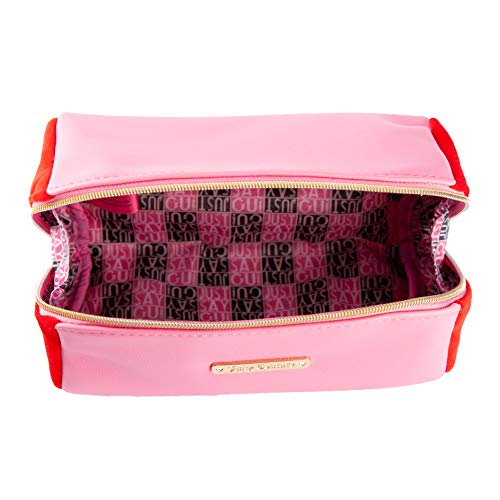 Juicy Couture OUI - Bolsa de maquillaje (20 x 9 x 9 cm), color rosa y dorado