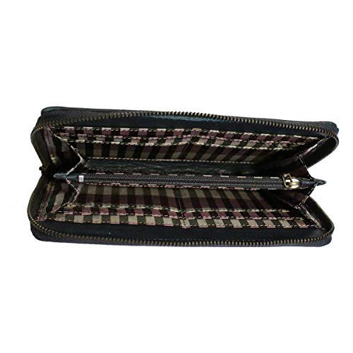 Julie Meuriss Atalaya - Cartera de Piel para Mujer (20,5 x 10,5 x 2 cm), Emeraude (Verde) - JM-Atalaya