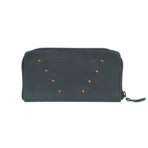 Julie Meuriss Atalaya - Cartera de Piel para Mujer (20,5 x 10,5 x 2 cm), Emeraude (Verde) - JM-Atalaya
