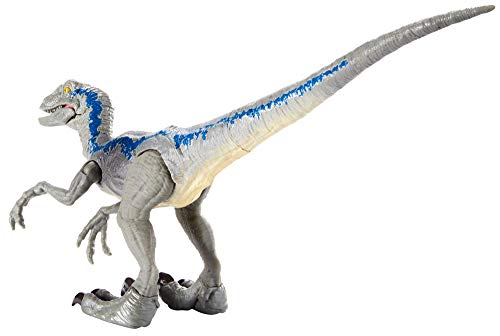 Jurassic World Dino-crías Velociraptor Blue, huevo de dinosaurio de juguete (Mattel GCR55)