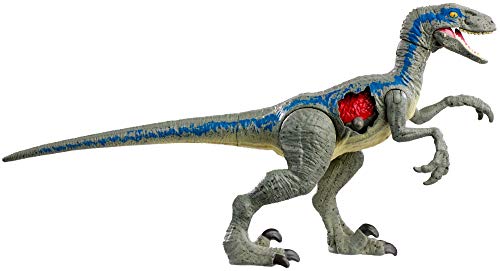 Jurassic World Velociraptor "Blue", dinosaurio de juguete (Mattel FNB33)