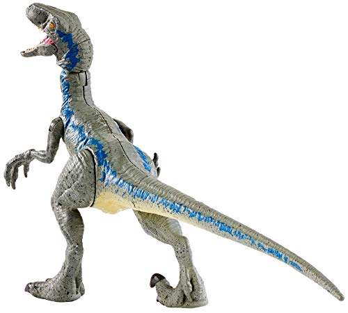 Jurassic World Velociraptor "Blue", dinosaurio de juguete (Mattel FNB33)