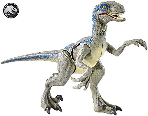 Jurassic World Velociraptor "Blue", dinosaurio de juguete (Mattel FNB33)