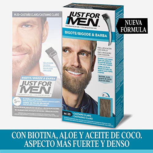 Just For Men Just For Men Tinte Colorante En Gel Para Barba Y Bigote - Castaño Claro (Formula Mejorada)