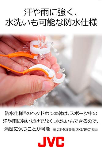 JVC HA-ETX30-B-E - Auriculares deportivos (resistentes al agua, controlador de llamada, microfóno, 20-20000 Hz, cable de 1 m, imán de neodimio), color negro y verde