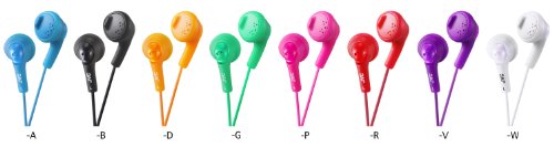 JVC HA-F160-G-E Gumy - Auriculares de botón, color verde