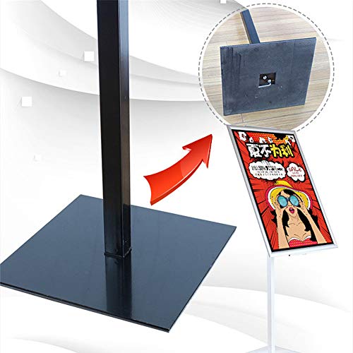 JX-PEP Publicidad del Marco, Pantalla KT Bordo de pie Soporte de la Pantalla Bisel Vertical de Soporte de exhibición Soporte de exhibición del Marco del Cartel de Acero Inoxidable X,Blanco