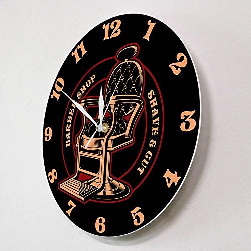 JXWH Peluquería y Equipo de salón de SPA no Marque Reloj de Pared de acrílico decoración de salón de Belleza diseño de Cuidado del Cabello Reloj de Pared