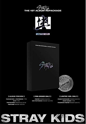 JYP Stray Kids – In(IN Life) Limited Edition [1st álbum Repackage] + Photobook+Pre-Order Benefit+Póster Folded + Bonus (Photo Acrylic Key Ring )