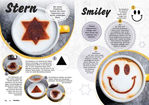 Kaffeekunst - einfach selber machen - mit 450 farbigen Schritt-für-Schritt-Fotos: 60 großartige Motive aus Milchschaum - von Latte Art Champion Dhan Tamang