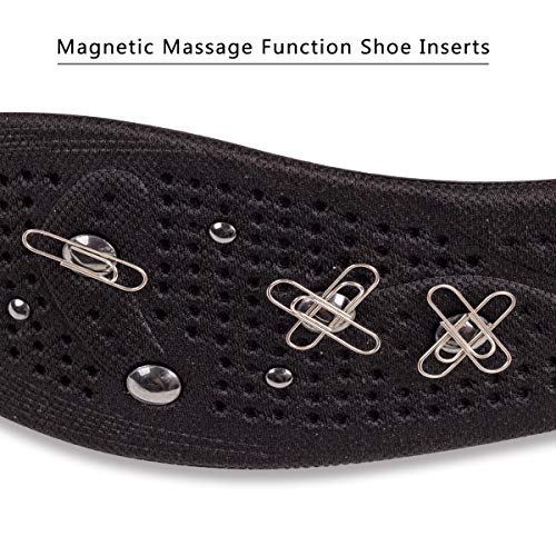 Kalak Plantillas de masaje magnético Puntos de acupuntura Zapatillas de masaje Cojines transpirables Olor de pies Ortesis de calzado ortopédicas (Tamaño de las mujeres EUR 35-41)