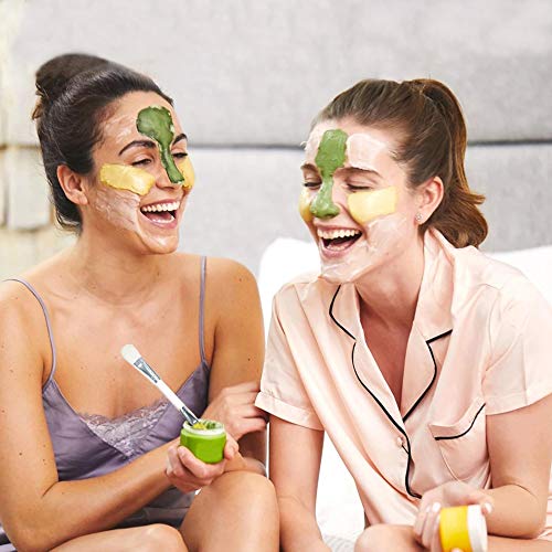 Kalolary 2 piezas Mascarilla Facial Mascarilla Premium Piel Cepillos Suaves Máscara Aplicador Máscara de Lodo Pincel de Mezcla Maquillaje Cosmético Herramientas de Silicona Pincel sin Pelo