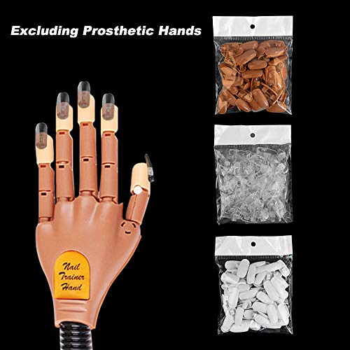 Kalolary 300pcs Uñas Falsas, Tool Profesional de Entrenamiento de Uñas, Practicar la Mano Entrenamiento de Uñas Tool de Manicura, Diseño de Uñas para Principiantes (No incluye manos artificiales)