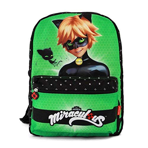 Karactermania Ladybug Cat Noir Transform, Mochila infantil reversible, 40 cm, Multicolor