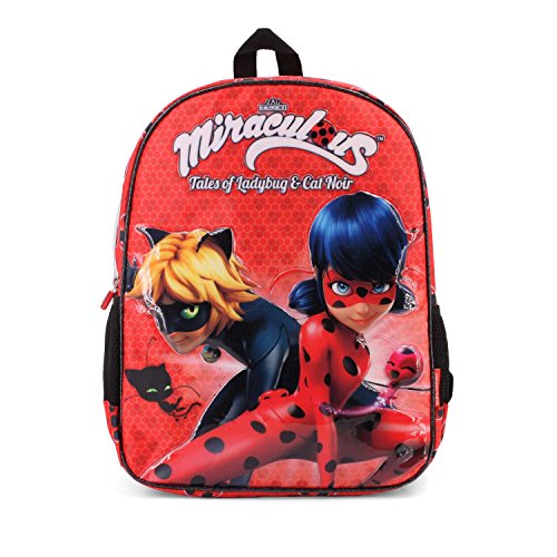 Karactermania Ladybug Defenders Mochilas Infantiles, 39 cm, Rojo