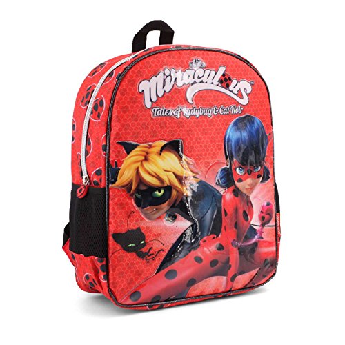 Karactermania Ladybug Defenders Mochilas Infantiles, 39 cm, Rojo