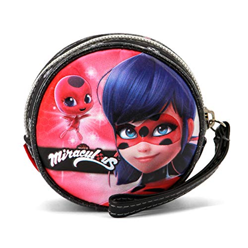 Karactermania Ladybug Dual Monedero, 10 cm, Rojo