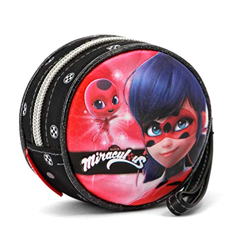 Karactermania Ladybug Dual Monedero, 10 cm, Rojo