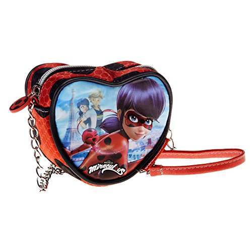 Karactermania Ladybug Marinette Bolso Bandolera, 11 cm, Rojo