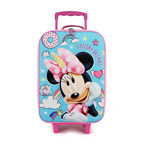 Karactermania Minnie Mouse Unicornio - Maleta Trolley Soft 3D, Multicolor, Un tamaño
