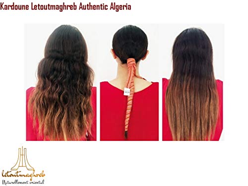 Kardoune Letoutmaghreb (1,50m + 1,50m ofrecido) auténtico Argelia que alisa el cabello natural (alisado ecológico)