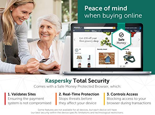 Kaspersky Total Security 2019 | 5 Dispositivos | 1 Año | PC / Mac / Android | Código Dentro De Un Paquete