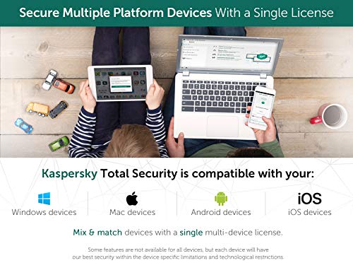 Kaspersky Total Security 2019 | 5 Dispositivos | 1 Año | PC / Mac / Android | Código Dentro De Un Paquete
