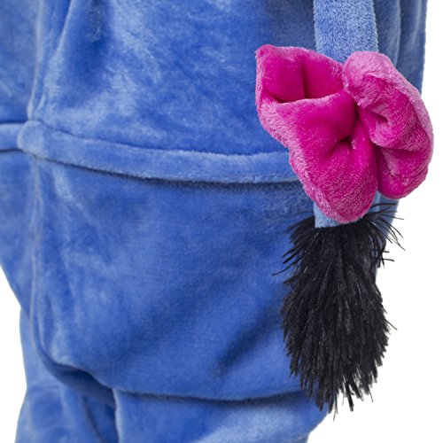 Katara-(10+ Modelos) Kigurumi Pijamas Disfraz Animal Halloween Adultos, Color burro, Talla 175-185cm (1744)