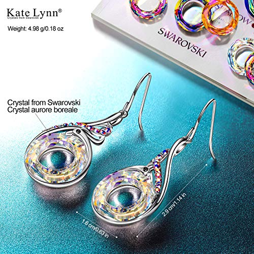 Kate Lynn Mujer Pendiente de Cristal Pendientes Joyas para Mujer Aniversario cumpleaños Originales Regalos para Esposa mamá Novia Caja de Regalo Regalos Dia de la Madre Originales Pendientes