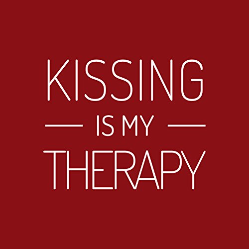 KaterLikoli Kissing is My Therapy - Camiseta para mujer granate M