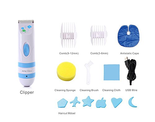 Keiby Citom Cortapelos Eléctricos para Bebé Niños - Impermeable Súper Silencioso - Inalámbricas Recargable Profesionales Pelo Clipper