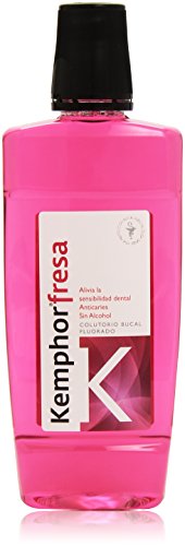 Kemphor - Fresa - Colutorio bucal fluorado - 500 ml
