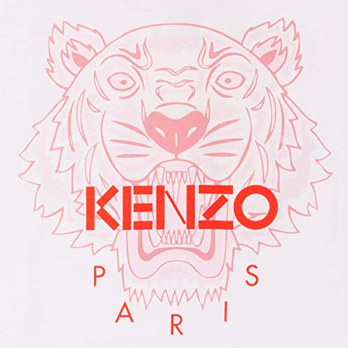 Kenzo LA Camiseta Rosa Blanca DE LA Chica KQ10258
