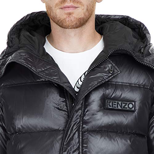 Kenzo Nylon Abajo Globo Acolchado Jacket Black Extra Large