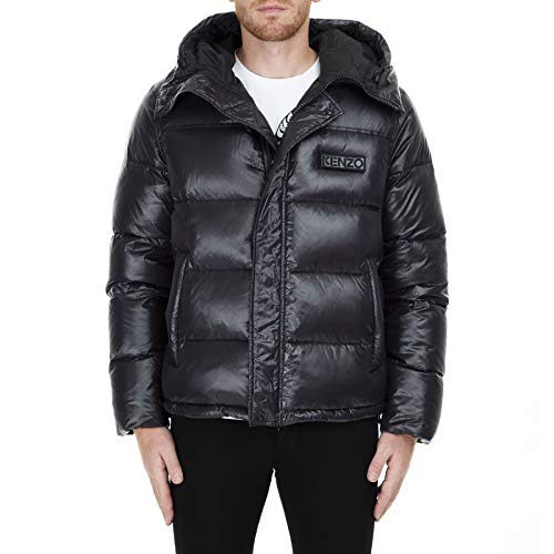 Kenzo Nylon Abajo Globo Acolchado Jacket Black Extra Large