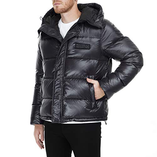 Kenzo Nylon Abajo Globo Acolchado Jacket Black Extra Large